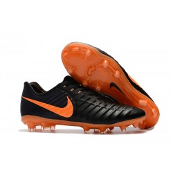 Uomo Nike Tiempo Legend 7 FG scarpe da calcio Nero Orange