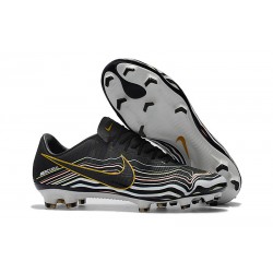 Scarpe Calcio Nike Mercurial Vapor 11 FG CR7 Nero Bianco Oro