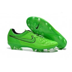 2015 Scarpe Calcio Tiempo Legend V FG Nike Verde Strike Nero