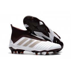 Adidas Predator 18+ FG - Tacchetti da Calcio Bianco Marrone