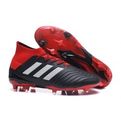 2018 Scarpe Da Calcio Adidas Predator 18.1 FG Nero Rosso Binaco