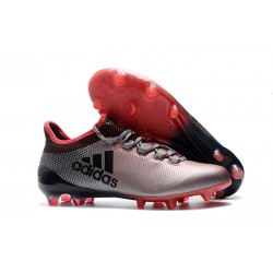 Tacchetti da Calcio Adidas X 17.1 FG Uomo Grigeo Rosa Nero