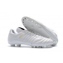 Nuovo Scarpe Da Calcio Adidas Copa Mundial FG Bianco Oro