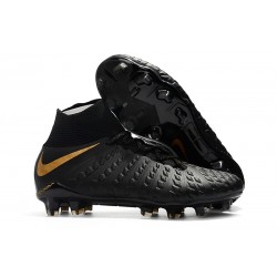 Scarpe Calcio Nike Hypervenom Phantom III DF FG Nero Oro Metallic