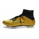 2015 Scarpe calcio Nike Mercurial Superfly FG - Uomo - Oro Volt Nero