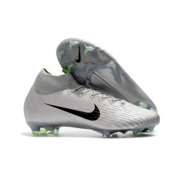 Nuovo Tacchetti da Calcio Nike Mercurial Superfly VI 360 Elite FG Grigio Argento