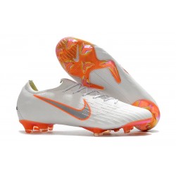 Tacchetti da Calcio Nike Mercurial Vapor XII 360 Elite FG Bianco Grigio Metalli Arancione Total