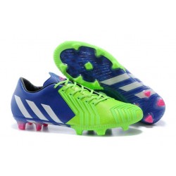 Predator LZ TRX FG - Adidas Scarpe da calcio Uomo - Blu Intenso Bianco Verde Solare