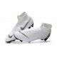 Nuovo Tacchetti da Calcio Nike Mercurial Superfly VI 360 Elite FG Bianco Nero