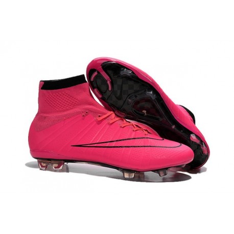 2015 Scarpe calcio Nike Mercurial Superfly FG - Uomo - Rosa Nero