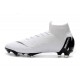 Nuovo Tacchetti da Calcio Nike Mercurial Superfly VI 360 Elite FG Bianco Nero