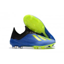 Nuovo Scarpe Da Calcio adidas X 18.1 FG Blu Giallo Nero