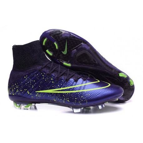 Scarpa da calcio per terreni duri Nike Mercurial Superfly - Viola Verde Nero