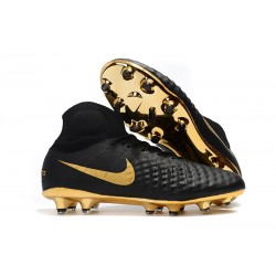 Nuova Scarpe da Calcio 2018 Nike Magista Obra II ACC FG - Oro Nero