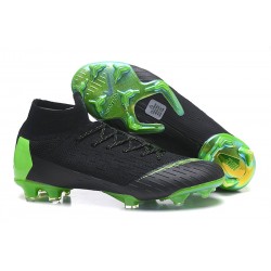 Nuovo Scarpe da Calcio Nike Mercurial Superfly VI 360 Elite FG Nero Verde