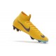 Nuovo Tacchetti da Calcio Nike Mercurial Superfly VI 360 Elite FG CR7 Nero Argento