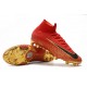 Scarpe da Calcio Alte Nike Mercurial Superfly VI 360 Elite FG CR7 - Blu Oro Bianco