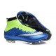 Scarpa da calcio per terreni duri Nike Mercurial Superfly - Blu Verde Nero Bianco