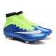 Scarpa da calcio per terreni duri Nike Mercurial Superfly - Blu Verde Nero Bianco
