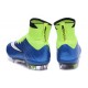 Scarpa da calcio per terreni duri Nike Mercurial Superfly - Blu Verde Nero Bianco