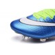 Scarpa da calcio per terreni duri Nike Mercurial Superfly - Blu Verde Nero Bianco