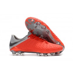 Scarpe da Calcio Nike Hypervenom Phantom 3 FG - Uomo Rossa Grigio