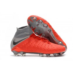 Scarpe Calcio Nike Hypervenom Phantom III DF FG Rossa Grigio