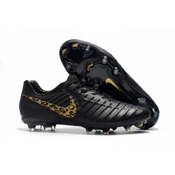 Scarpe da calcio Nike Tiempo Legend VII FG per Uomo Nero Bianco Leopardo