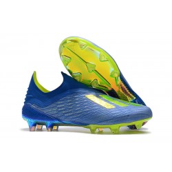 Tacchetti da Calcio adidas X 18+ FG Blu Giallo Oro