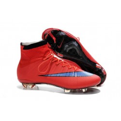Nuove Scarpe calcio Nike Mercurial Superfly FG - Rosso Viola Nero
