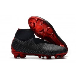 Tacchetti da Calcio Nike Phantom VSN Elite DF FG Jordan X PSG Nero Rosso