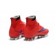 Nuove Scarpe calcio Nike Mercurial Superfly FG - Rosso Viola Nero