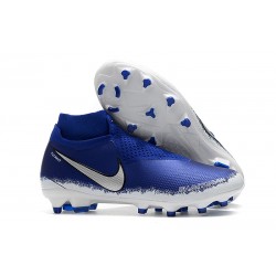 Tacchetti da Calcio Nike Phantom VSN Elite DF FG Blu Argento