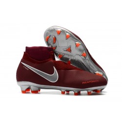 Scarpe Per Gli Uomini Nike Phantom Vision Elite DF FG Vino Rosso