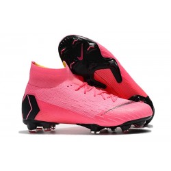 Nuovo Tacchetti da Calcio Nike Mercurial Superfly VI 360 Elite FG Rosa Nero