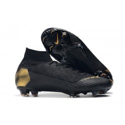 Nuovo Tacchetti da Calcio Nike Mercurial Superfly VI 360 Elite FG Oro Nero