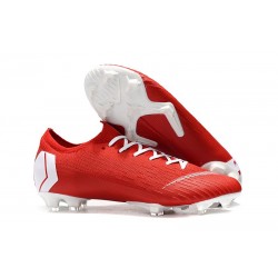 Nuova Ronaldo Scarpe da Calcio Nike Mercurial Vapor XII 360 Elite FG Rosso Bianco