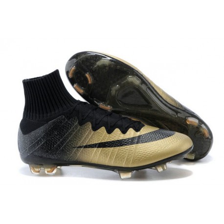2015 Scarpa da calcio per terreni duri Nike Mercurial Superfly - Uomo Oro Nero