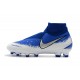 Scarpe Per Gli Uomini Nike Phantom Vision Elite DF FG Blu Bianco Argento