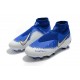 Scarpe Per Gli Uomini Nike Phantom Vision Elite DF FG Blu Bianco Argento