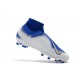 Scarpe Per Gli Uomini Nike Phantom Vision Elite DF FG Blu Bianco Argento