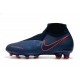 Scarpe Per Gli Uomini Nike Phantom Vision Elite DF FG Blu Rosso