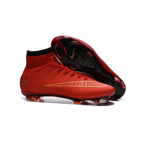 2015 Scarpa da calcio per terreni duri Nike Mercurial Superfly - Uomo Rosso Nero