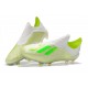 Nuovo Scarpe Da Calcio adidas X 18+ FG Bianco Verde