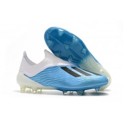 Tacchetti da Calcio adidas X 18+ FG Blu Bianco Nero