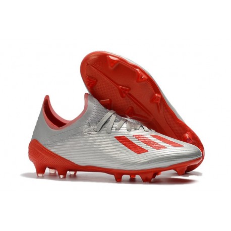 Scarpa da Calcio adidas X 19.1 FG Uomo Gris Rosso