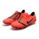 Scarpa Nuovo Nike Phantom Vnm Elite FG Rosso Nero