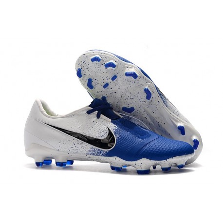 Scarpa Nuovo Nike Phantom Vnm Elite FG Bianco Blu Nero