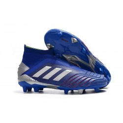 Scarpa da Calcio Nuovo adidas Predator 19+ FG Blu Argento