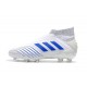 Scarpa da Calcio Nuovo adidas Predator 19+ FG Bianco Blu